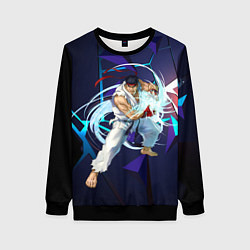 Свитшот женский Рю-Street Fighter, цвет: 3D-черный