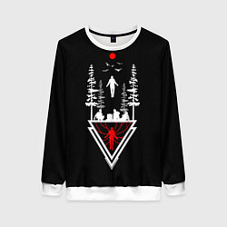 Свитшот женский Max vs Vecna, цвет: 3D-белый