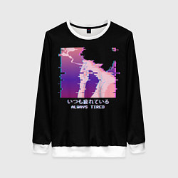 Свитшот женский Sad neon boy, цвет: 3D-белый