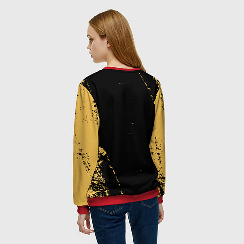 Женский свитшот Liverpool гранж / 3D-Красный – фото 4