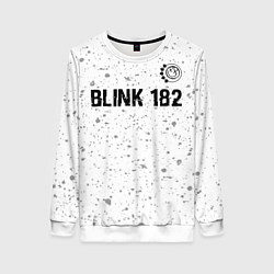 Свитшот женский Blink 182 Glitch на светлом фоне, цвет: 3D-белый