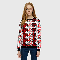 Свитшот женский BESSIE SMITH, цвет: 3D-черный — фото 2