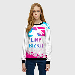 Свитшот женский Limp Bizkit Neon Gradient, цвет: 3D-черный — фото 2