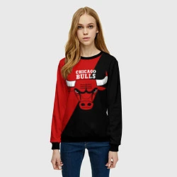 Свитшот женский Chicago Bulls NBA, цвет: 3D-черный — фото 2