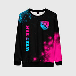 Свитшот женский West Ham Neon Gradient, цвет: 3D-черный