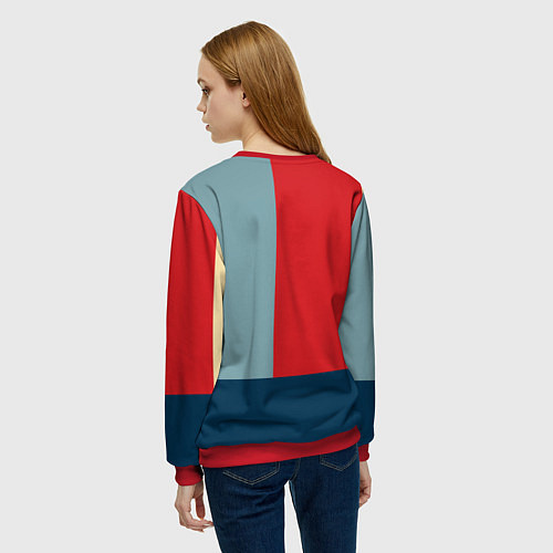 Женский свитшот YES WE CAN T / 3D-Красный – фото 4