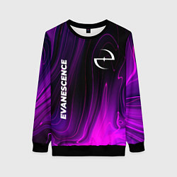 Женский свитшот Evanescence violet plasma