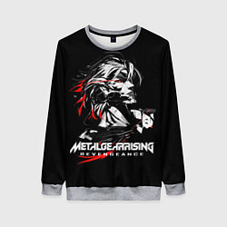 Свитшот женский Metal Gear Rising - game hero, цвет: 3D-меланж