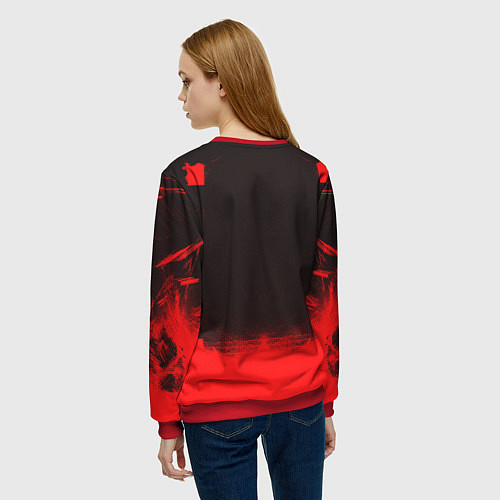 Женский свитшот HIM star / 3D-Красный – фото 4