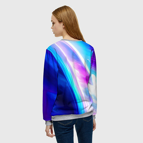 Женский свитшот Звездная вспышка / 3D-Меланж – фото 4