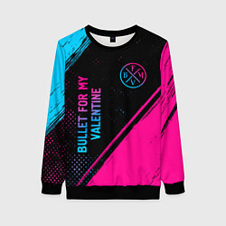 Женский свитшот Bullet For My Valentine - neon gradient: символ и