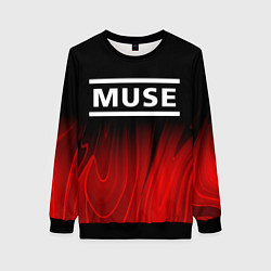 Свитшот женский Muse red plasma, цвет: 3D-черный