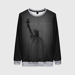 Свитшот женский LIBERTY - СТАТУЯ СВОБОДЫ, цвет: 3D-меланж