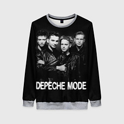 Свитшот женский Depeche Mode - black & white portrait, цвет: 3D-меланж