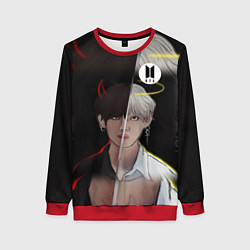 Свитшот женский BTS Kim Taehyung, цвет: 3D-красный