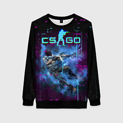 Свитшот женский CS GO - Skin, цвет: 3D-черный