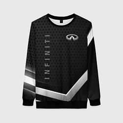 Женский свитшот Infiniti абстракция карбон