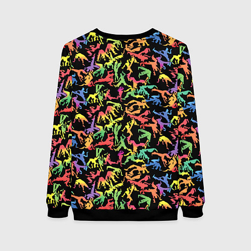 Женский свитшот Capoeira colorful mens / 3D-Черный – фото 2