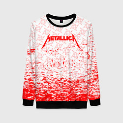 Свитшот женский Metallica - брызги, цвет: 3D-черный