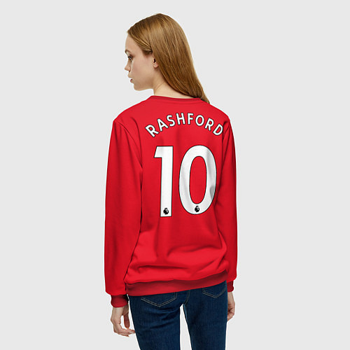 Женский свитшот Rashford Манчестер Юнайтед форма 20222023 / 3D-Красный – фото 4