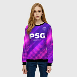 Свитшот женский PSG legendary sport grunge, цвет: 3D-черный — фото 2