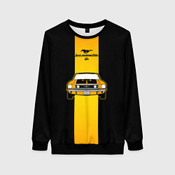 Свитшот женский Авто ford mustang, цвет: 3D-черный