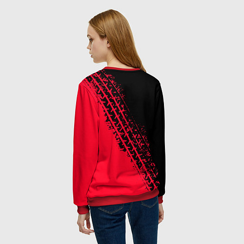 Женский свитшот Audi / 3D-Красный – фото 4