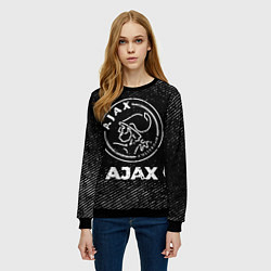 Свитшот женский Ajax с потертостями на темном фоне, цвет: 3D-черный — фото 2