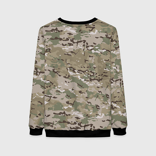 Женский свитшот Мультикам камуфляж / 3D-Черный – фото 2