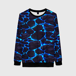 Женский свитшот Голубое свечение камней