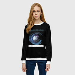 Свитшот женский Круги на воде, цвет: 3D-белый — фото 2