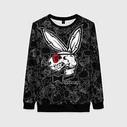 Свитшот женский Playboy Skull - Rabbit 2023, цвет: 3D-черный