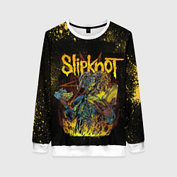 Свитшот женский Slipknot Yellow Monster, цвет: 3D-белый