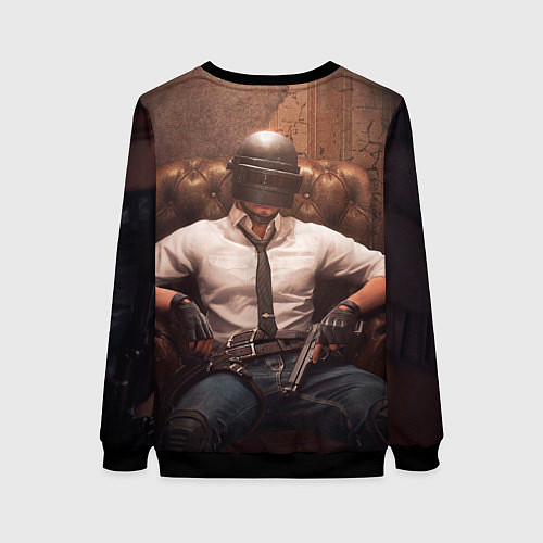 Женский свитшот PlаyerUnknowns Battlegrounds / 3D-Черный – фото 2