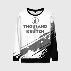 Свитшот женский Thousand Foot Krutch логотип, цвет: 3D-черный
