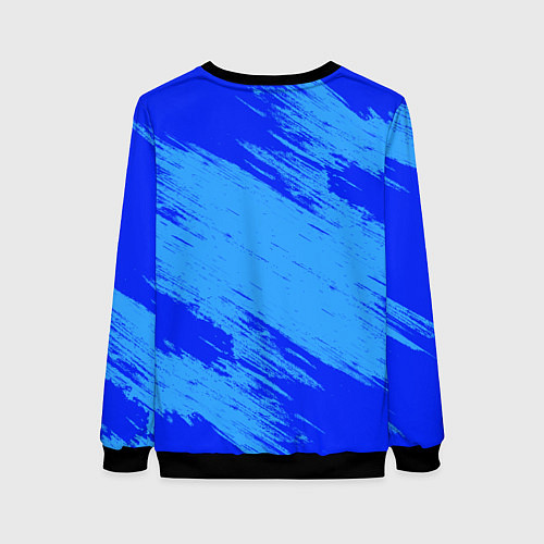 Женский свитшот Радужные друзья: веселый Синий / 3D-Черный – фото 2