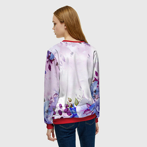 Женский свитшот Подарок любимой мамочке! / 3D-Красный – фото 4