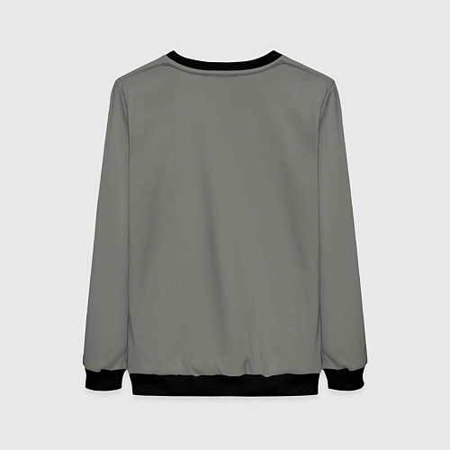 Женский свитшот Голова немецкой овчарки / 3D-Черный – фото 2