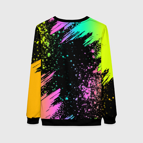 Женский свитшот Rainbow Friends - Blue / 3D-Черный – фото 2