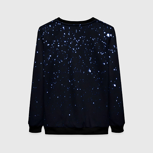 Женский свитшот Мудрое Новогоднее Дерево / 3D-Черный – фото 2