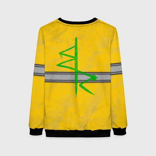 Женский свитшот Devid - cyberpunk edgerunners / 3D-Черный – фото 2