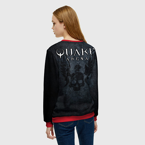 Женский свитшот Quake 3 arena / 3D-Красный – фото 4