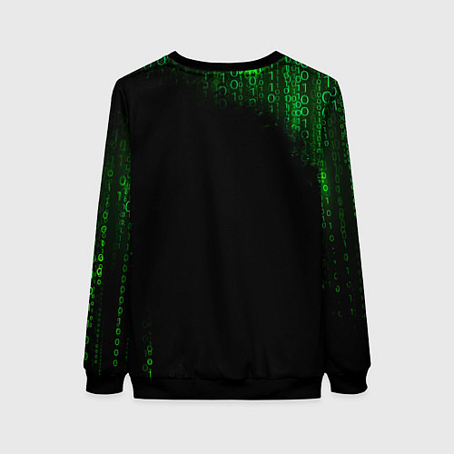 Женский свитшот Заяц клац клац клац / 3D-Черный – фото 2