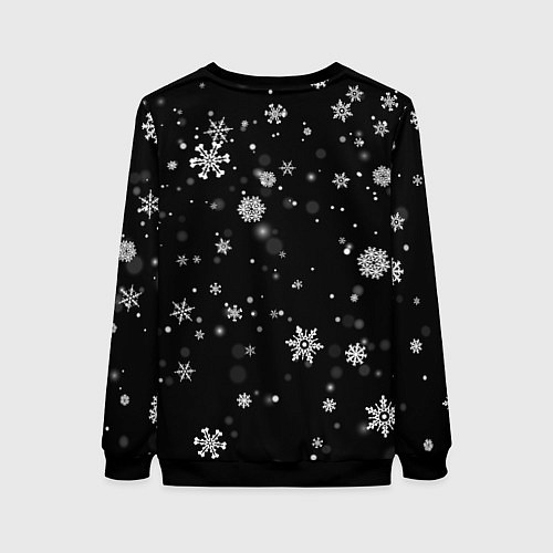 Женский свитшот Christmas Bad Santa / 3D-Черный – фото 2