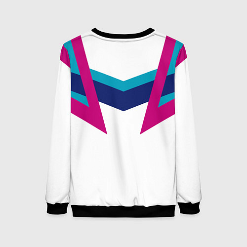 Женский свитшот FIRM белый спортик / 3D-Черный – фото 2