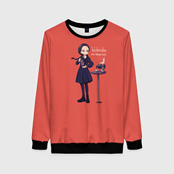 Свитшот женский Уэнсдей Аддамс, цвет: 3D-черный