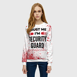 Свитшот женский Trust me Im security guard white, цвет: 3D-белый — фото 2