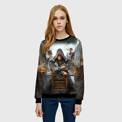 Свитшот женский Бар ассасинов, цвет: 3D-черный — фото 2