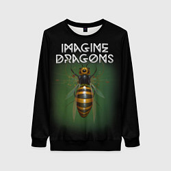 Свитшот женский Imagine Dragons рок, цвет: 3D-черный