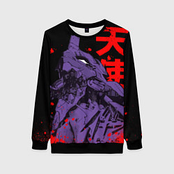 Свитшот женский Евангелион - eva berserk, цвет: 3D-черный